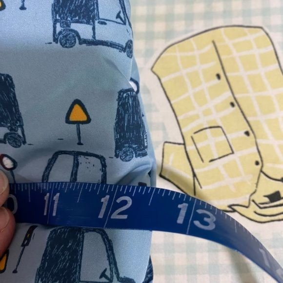 Baby outerwear bodysuit jacket onesie blue tractor print size 2M-6M - Picture 9 of 10